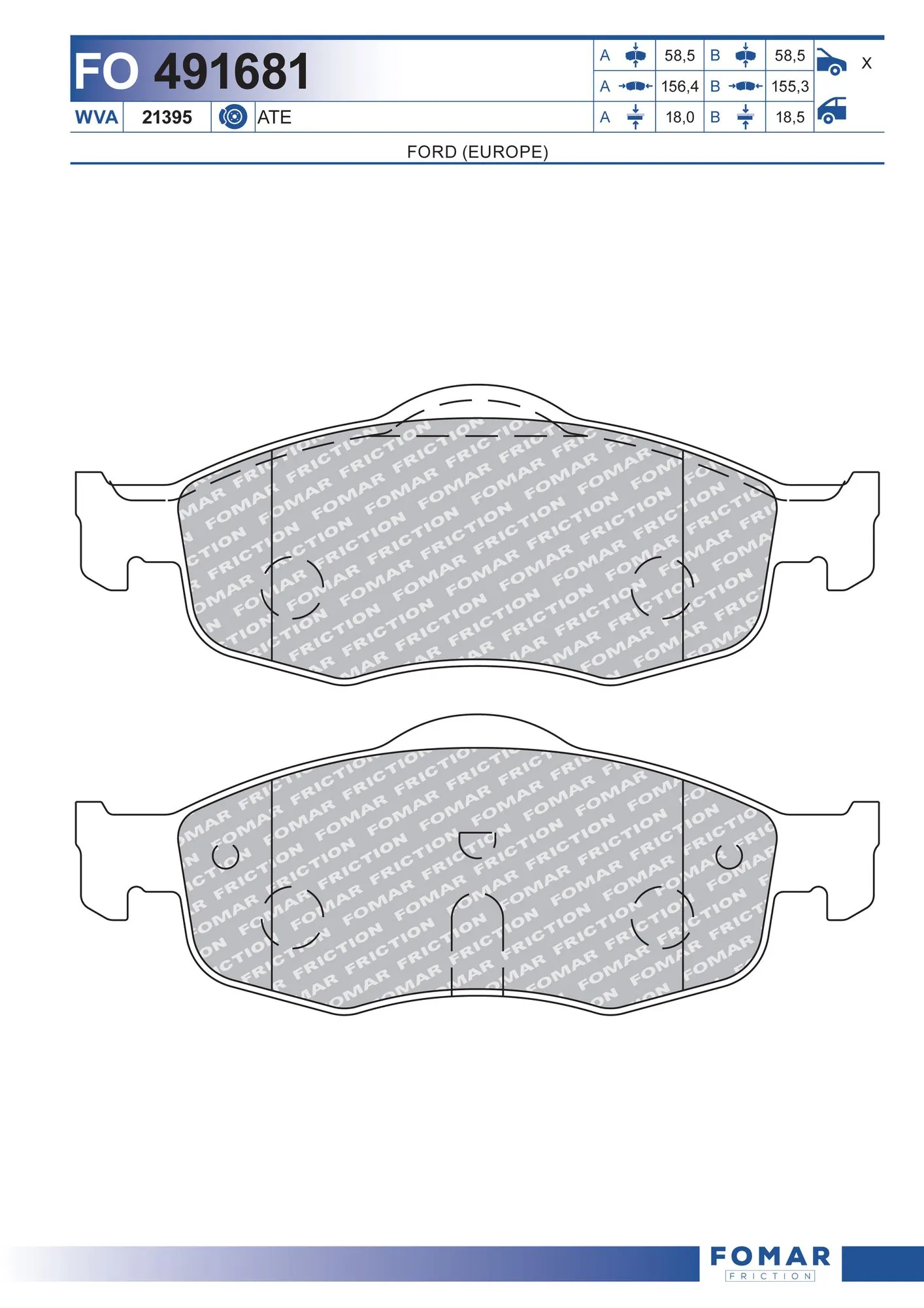 Brake Pad Set, disc brake